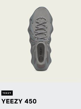 Yeezy 450 Sculpted Knit Sneakers in Sage Green
